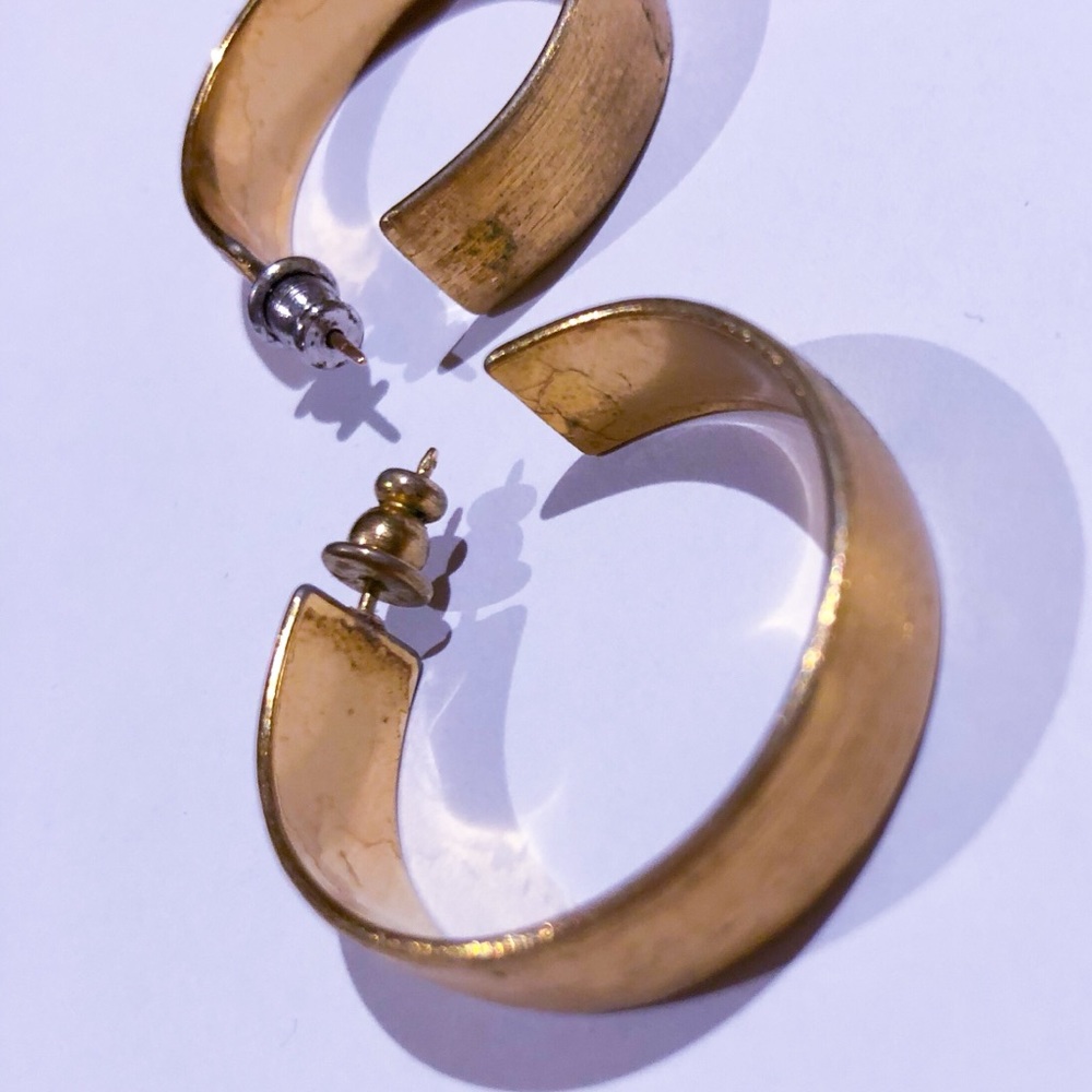vintage golden hoops